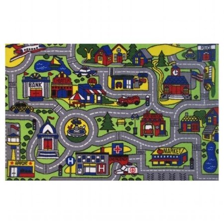 La Rug, Fun Rugs LA Rug; Fun Rugs FT-103 1929 Driving Time Kids Rug Fun Rugs FT-103 1929